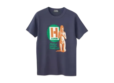 HYSTERIC GLAMOUR H Hours T-Shirt "Navy"