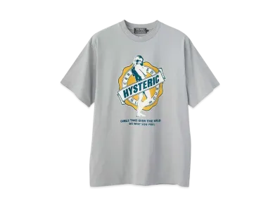 HYSTERIC GLAMOUR Girls Take Over T-Shirt "Gray"