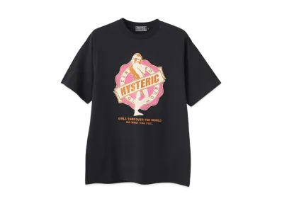 HYSTERIC GLAMOUR Girls Take Over T-Shirt "Black"