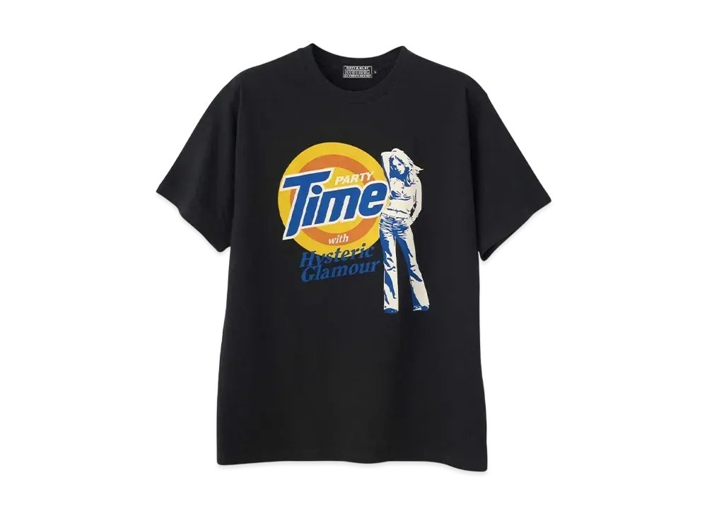 HYSTERIC GLAMOUR Party Time T-Shirt "Black"
