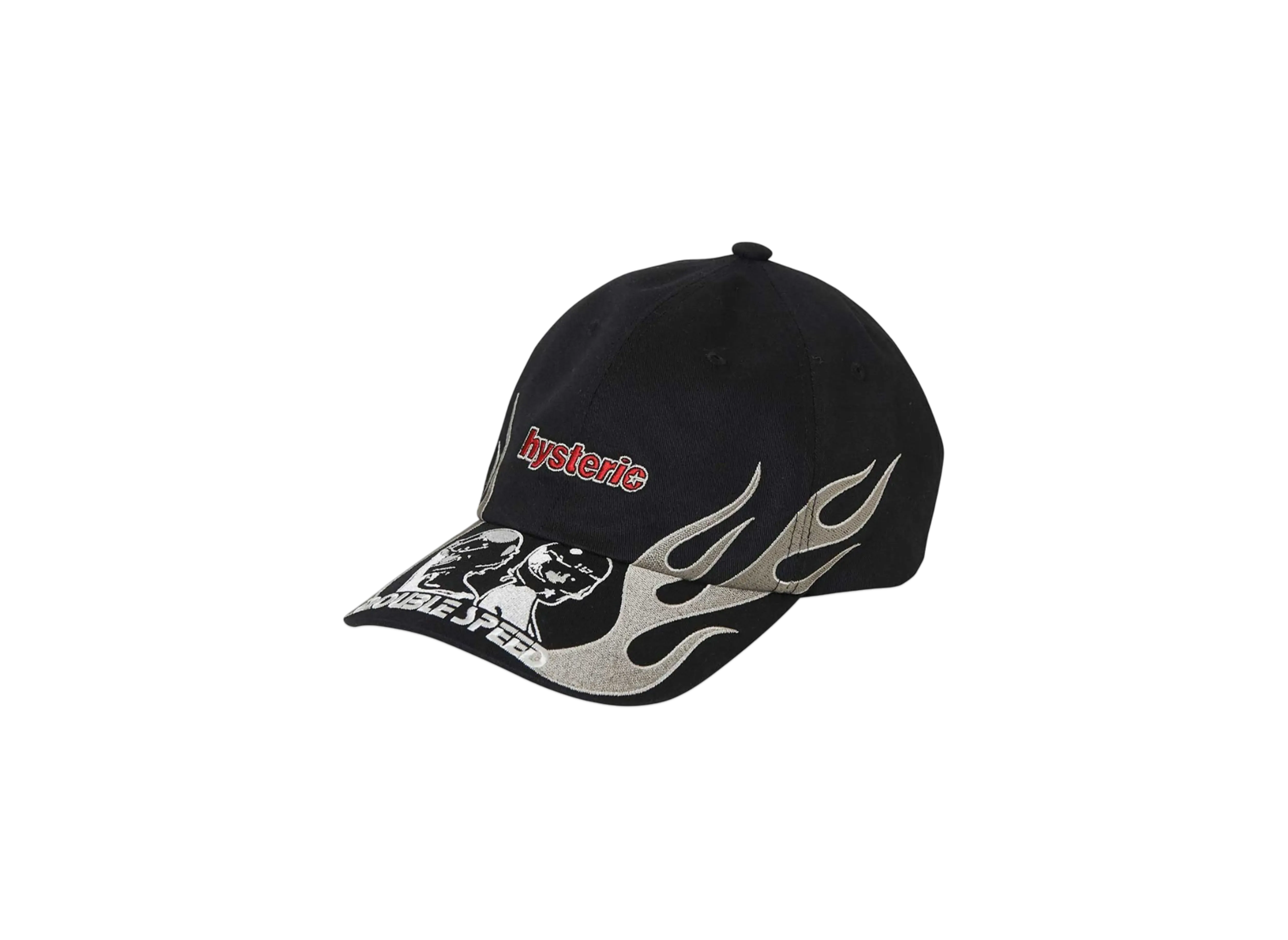 HYSTERIC GLAMOUR Double Speed Embroidery Cap "Black"