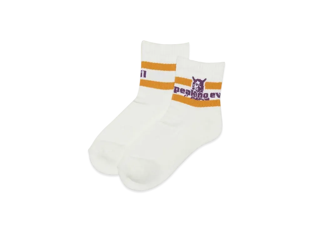 HYSTERIC GLAMOUR Speak No Evil Socks "Yellow"