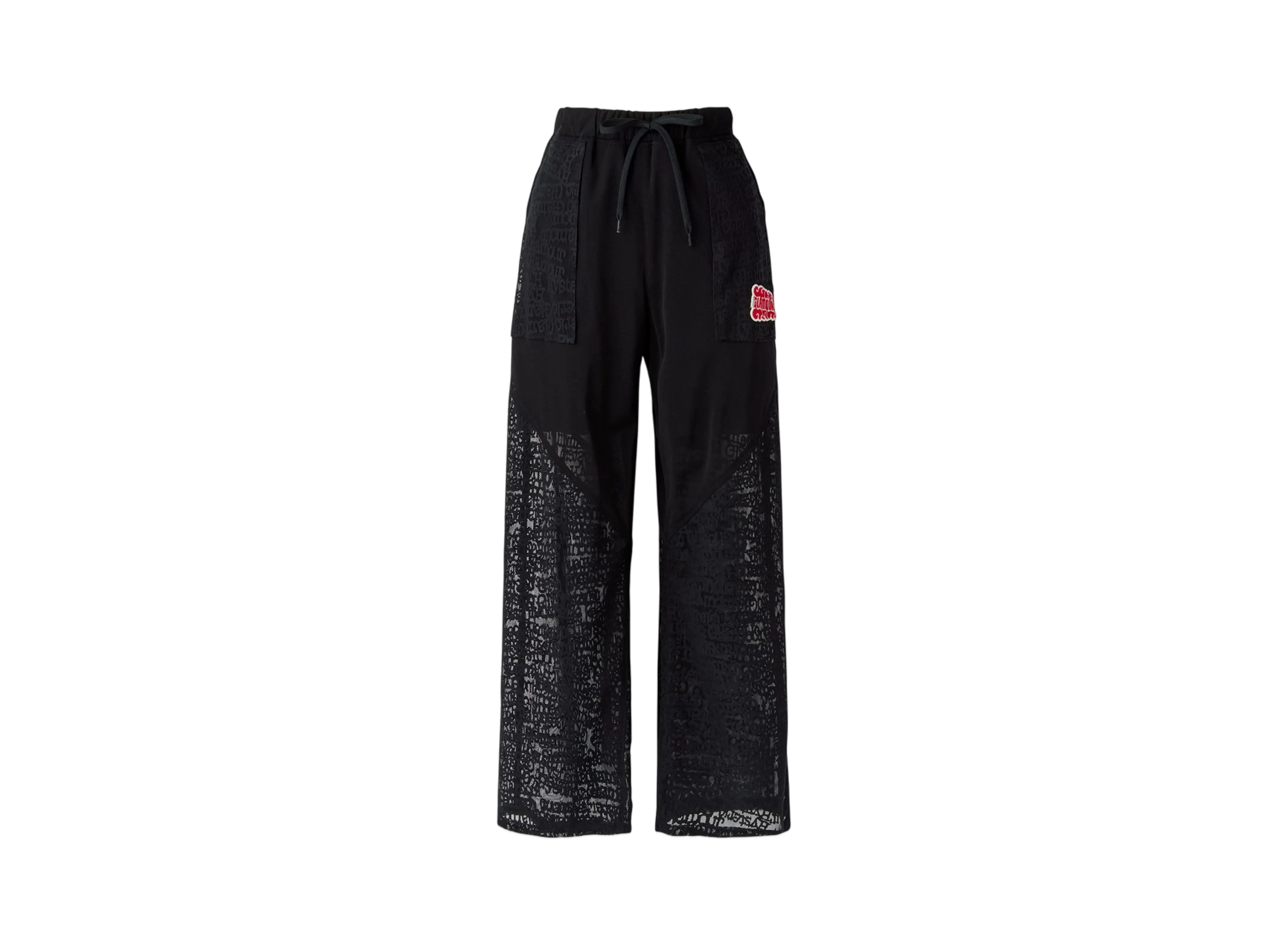 HYSTERIC GLAMOUR Type Logo Pattern Jacquard Pants "Black"