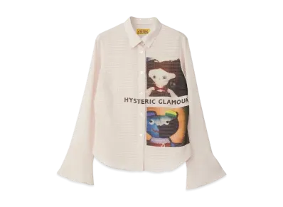 HYSTERIC GLAMOUR Hysteric Doll&Rainbow Bear Frill Cuff Blouse "Pink"