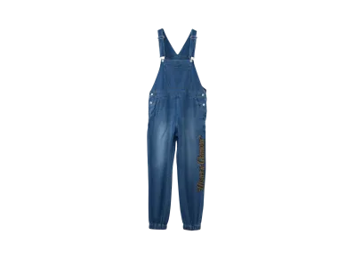 HYSTERIC GLAMOUR Hys Fly Logo Overalls "Light Indigo Blue"