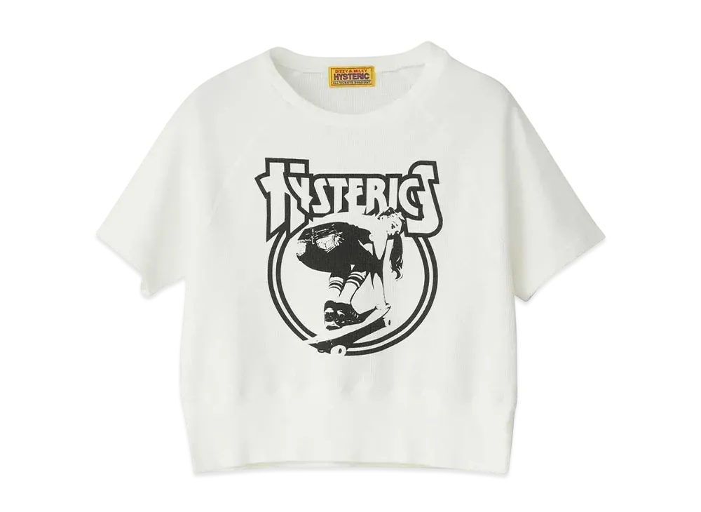 HYSTERIC GLAMOUR Board Girl Sweatshirt "White"