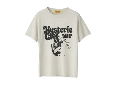 HYSTERIC GLAMOUR Love My Way T-Shirt "Beige"