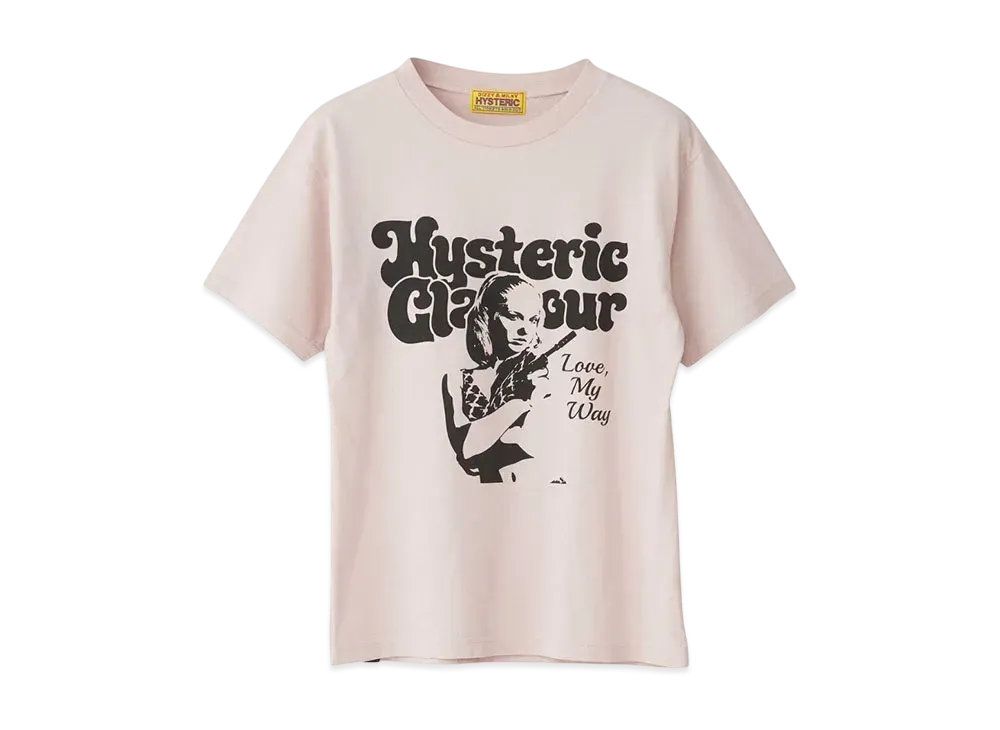 HYSTERIC GLAMOUR Love My Way T-Shirt "Pink"