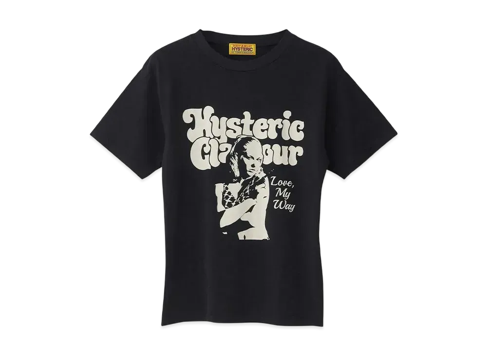 HYSTERIC GLAMOUR Love My Way T-Shirt "Black"