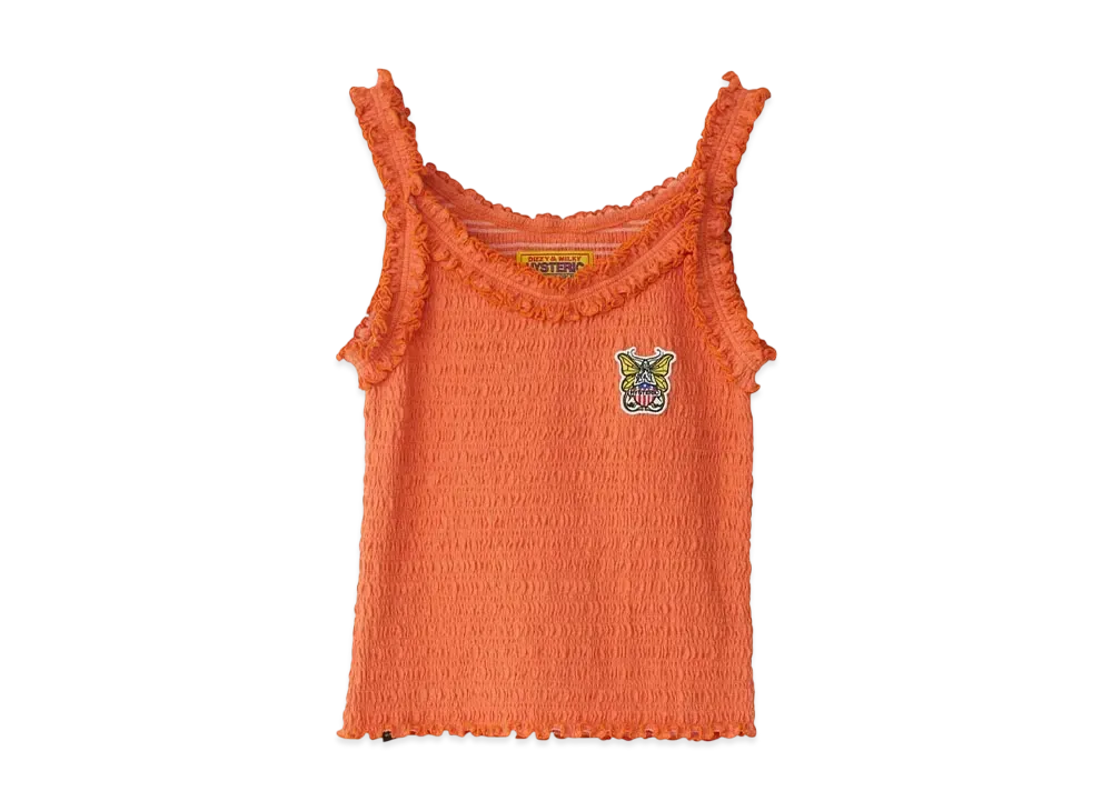 HYSTERIC GLAMOUR Levitated Girl Patch Camisole "Orange"