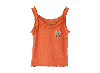 HYSTERIC GLAMOUR Levitated Girl Patch Camisole "Orange"