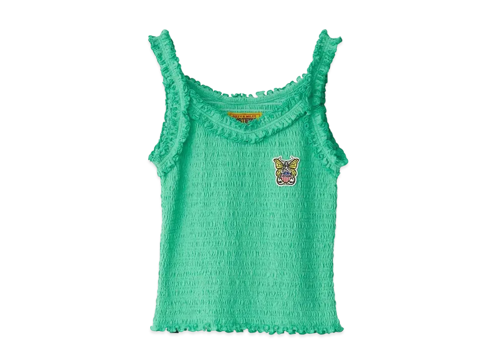 HYSTERIC GLAMOUR Levitated Girl Patch Camisole "Green"