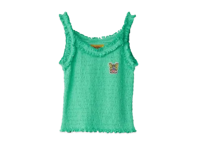 HYSTERIC GLAMOUR Levitated Girl Patch Camisole "Green"