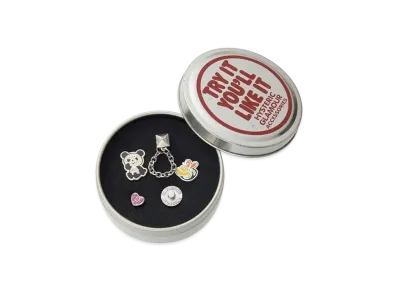 HYSTERIC GLAMOUR Hysteric Like It Earrings Set "Silver"