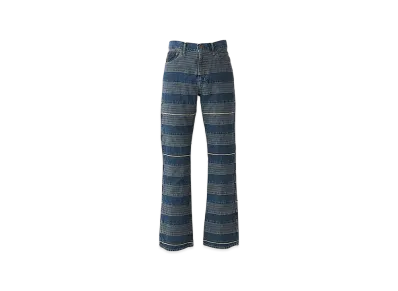 HYSTERIC GLAMOUR Scratch Flare Denim Pants "Light Indigo Blue"