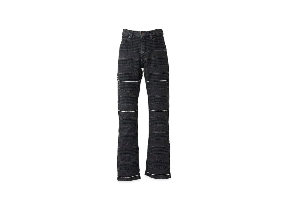 HYSTERIC GLAMOUR Scratch Flare Denim Pants "Black"