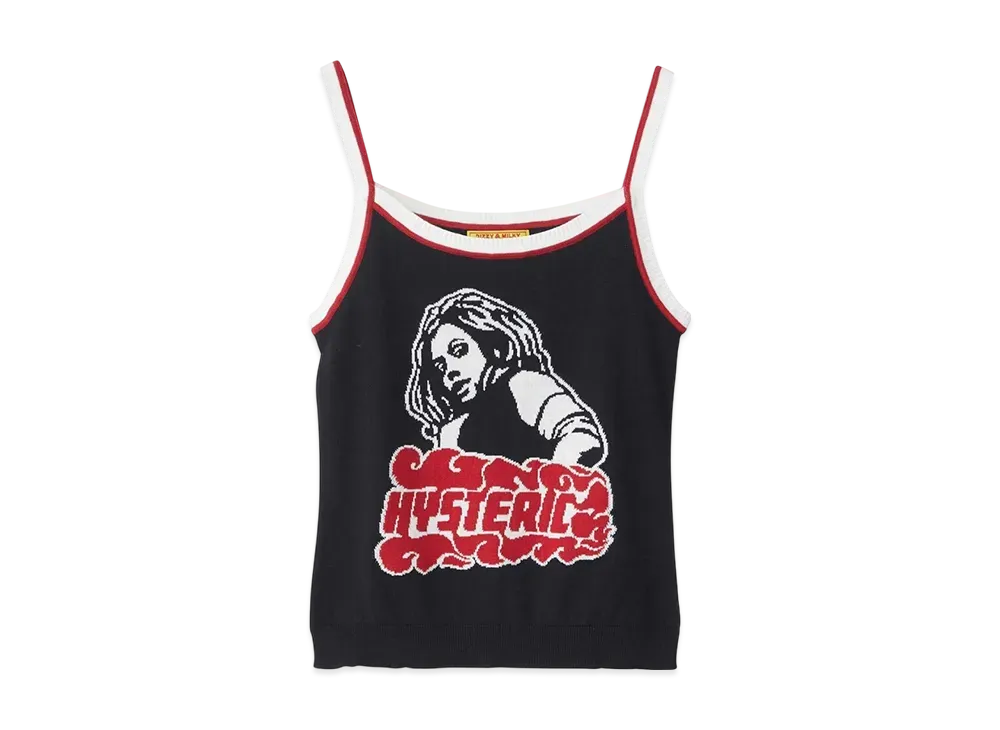 HYSTERIC GLAMOUR Vixen Girl Jacquard Camisole "Black"