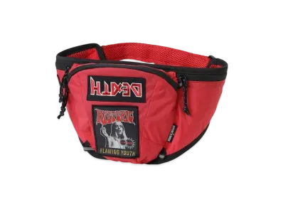 HYSTERIC GLAMOUR Patch Custom Waist Bag "Red"