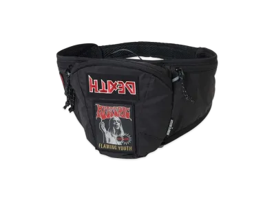 HYSTERIC GLAMOUR Patch Custom Waist Bag "Black"