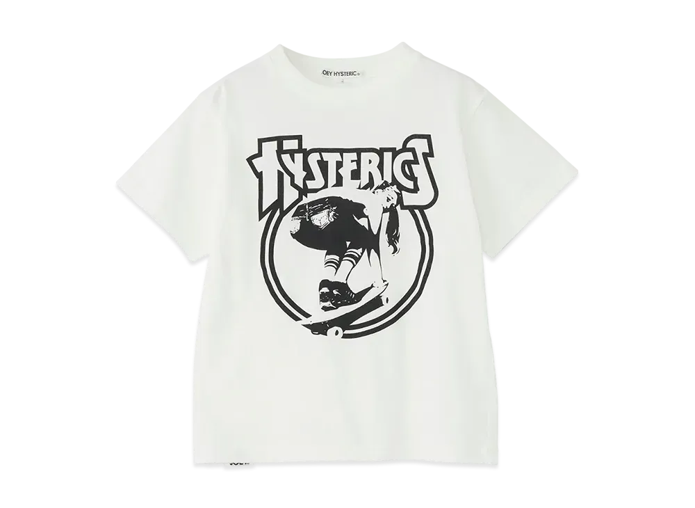 HYSTERIC GLAMOUR Board Girl T-Shirt "White"