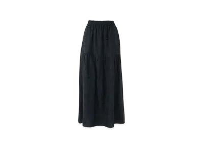 HYSTERIC GLAMOUR Tropic Hystteric Pattern Tiered Skirt "Black"