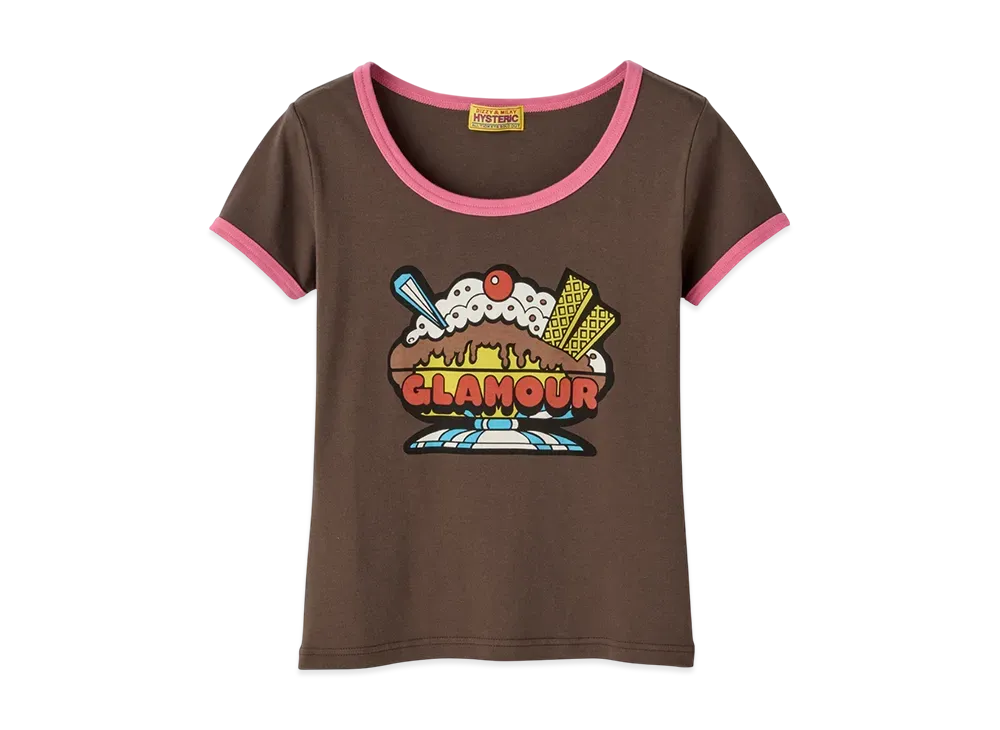 HYSTERIC GLAMOUR Parco Special Order/Glamor Paffe Chibi T-Shirt "Brown"