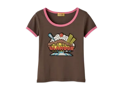 HYSTERIC GLAMOUR Parco Special Order/Glamor Paffe Chibi T-Shirt "Brown"