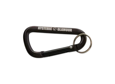 HYSTERIC GLAMOUR Circle Girl Carabiner L "Black"