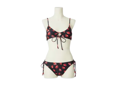 HYSTERIC GLAMOUR Skull Berry Pattern Bikini "Black"