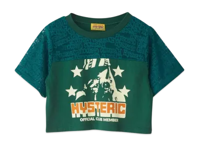 HYSTERIC GLAMOUR Camera Club Short Length T-Shirt "Green"