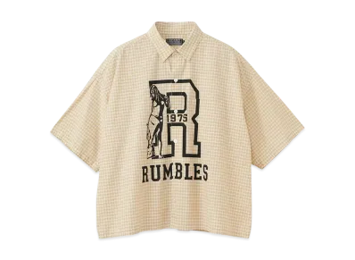 HYSTERIC GLAMOUR Rumbles Wide Regular Collar Shirt "Yellow"