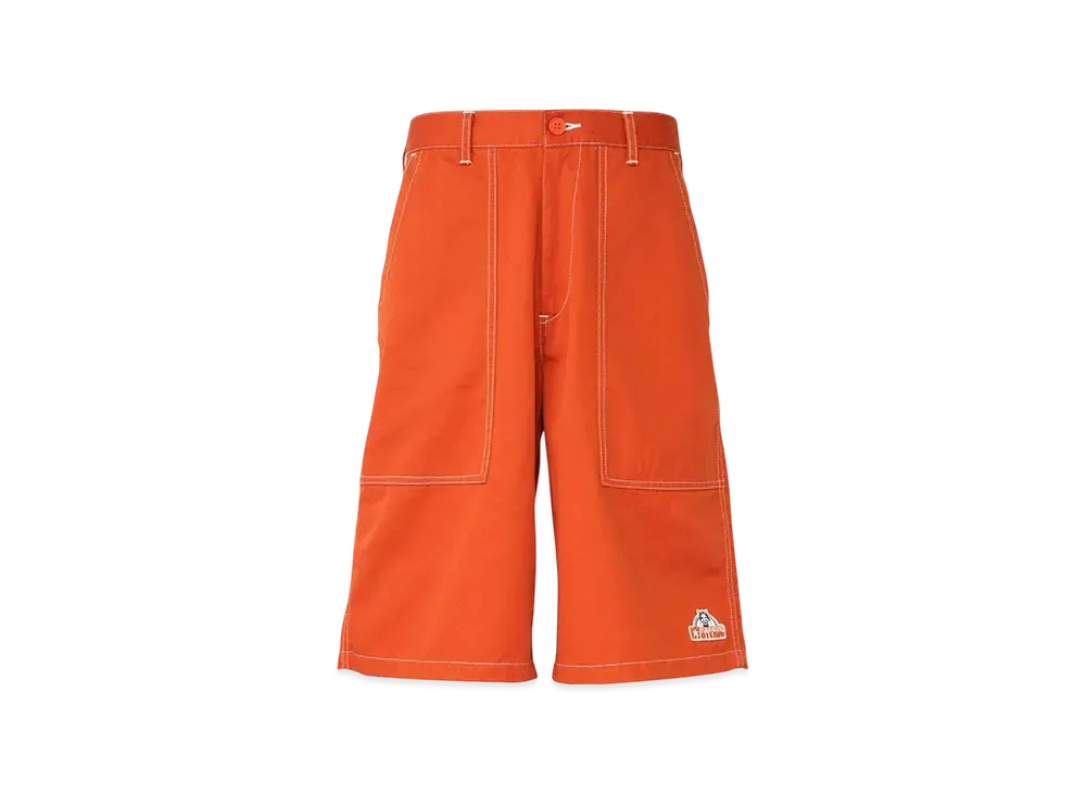 HYSTERIC GLAMOUR See No Evil Patch Baker Shorts "Orange"