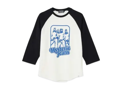 HYSTERIC GLAMOUR Hysteric Jeans 3/4 Sleeve T-Shirt "Black"