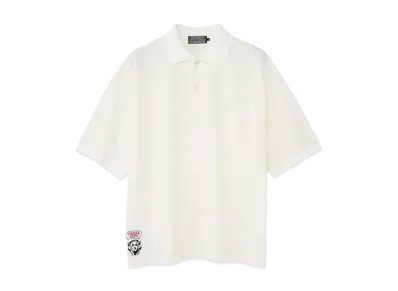 HYSTERIC GLAMOUR Freak Out Embroidery Polo Shirt "White"