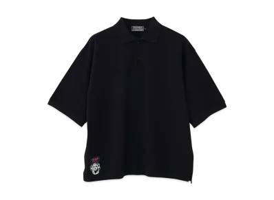 HYSTERIC GLAMOUR Freak Out Embroidery Polo Shirt "Black"