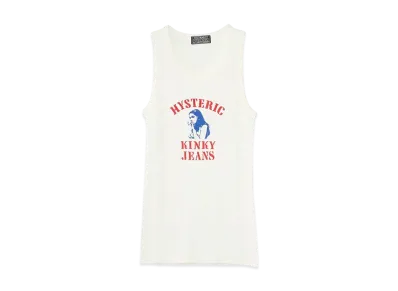 HYSTERIC GLAMOUR Hys Kinky Jeans Tank Top "White"