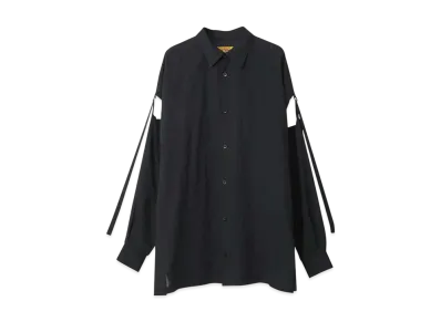 HYSTERIC GLAMOUR Shocking Bad Girl Slit Sleeve Shirt "Black"