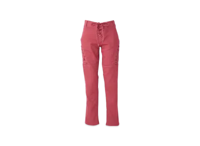 HYSTERIC GLAMOUR Lace Up Denim Stretch Pants "Pink"