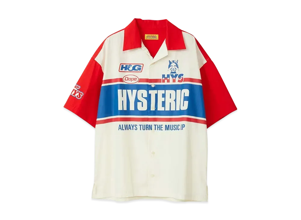 HYSTERIC GLAMOUR Hysteric Racing Shirt "Red"