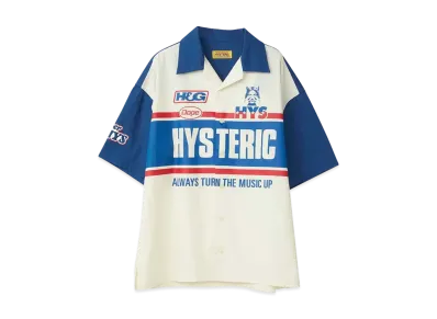 HYSTERIC GLAMOUR Hysteric Racing Shirt "Navy"