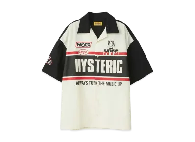 HYSTERIC GLAMOUR Hysteric Racing Shirt "Black"
