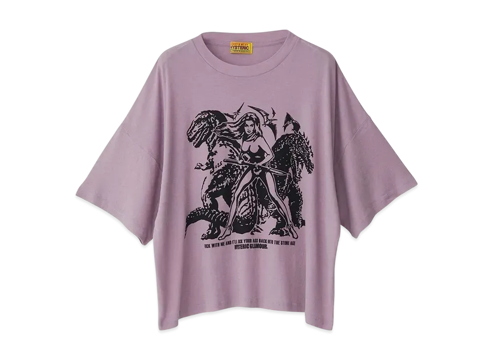 HYSTERIC GLAMOUR Kick Your Ass Oversized T-Shirt "Purple"
