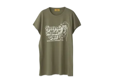HYSTERIC GLAMOUR Inside Out T-Shirt "Khaki"