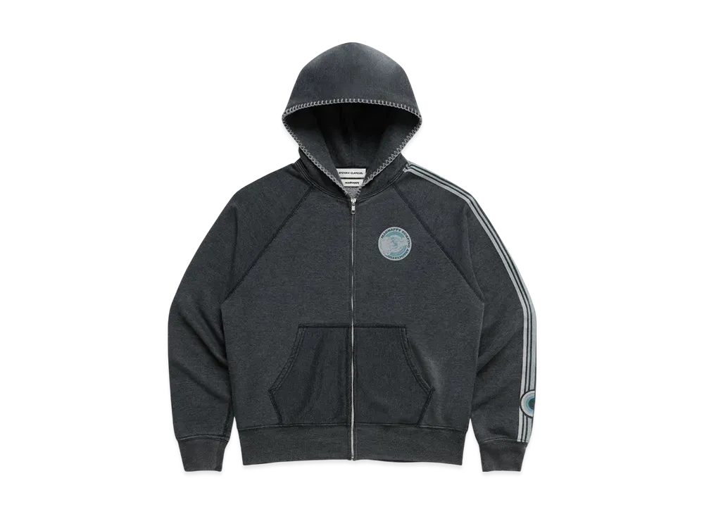 HYSTERIC GLAMOUR x madhappy Lightweight Fleece Zip Up "Charcoal"