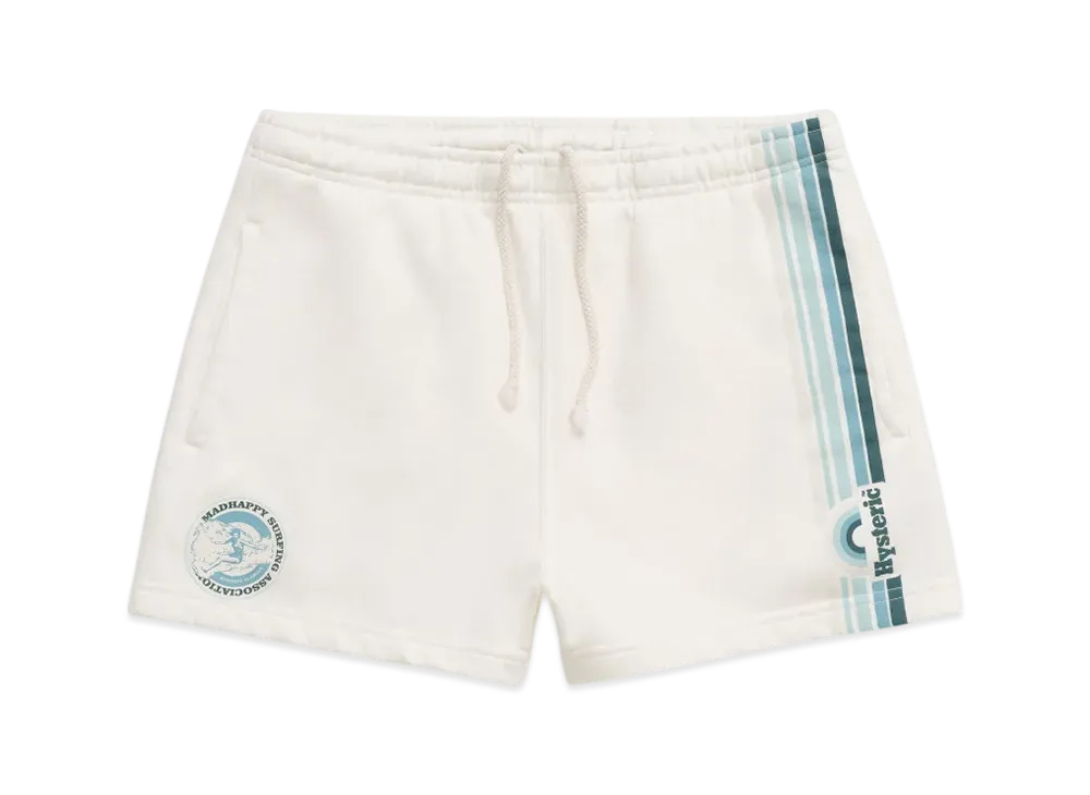 HYSTERIC GLAMOUR x madhappy Lightweight Fleece Short "White"