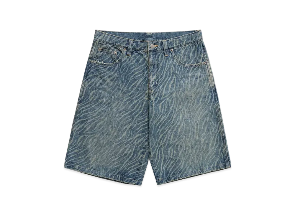 HYSTERIC GLAMOUR x madhappy Zebra Print Denim Short "Zebra"