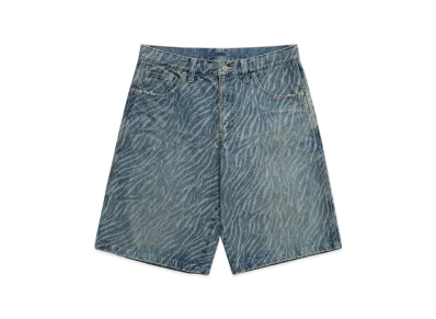 HYSTERIC GLAMOUR x madhappy Zebra Print Denim Short "Zebra"