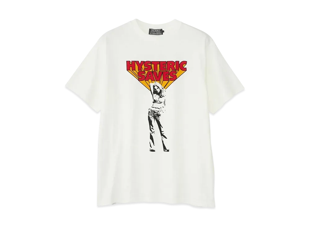 HYSTERIC GLAMOUR Hysteric Saves T-Shirt "White"