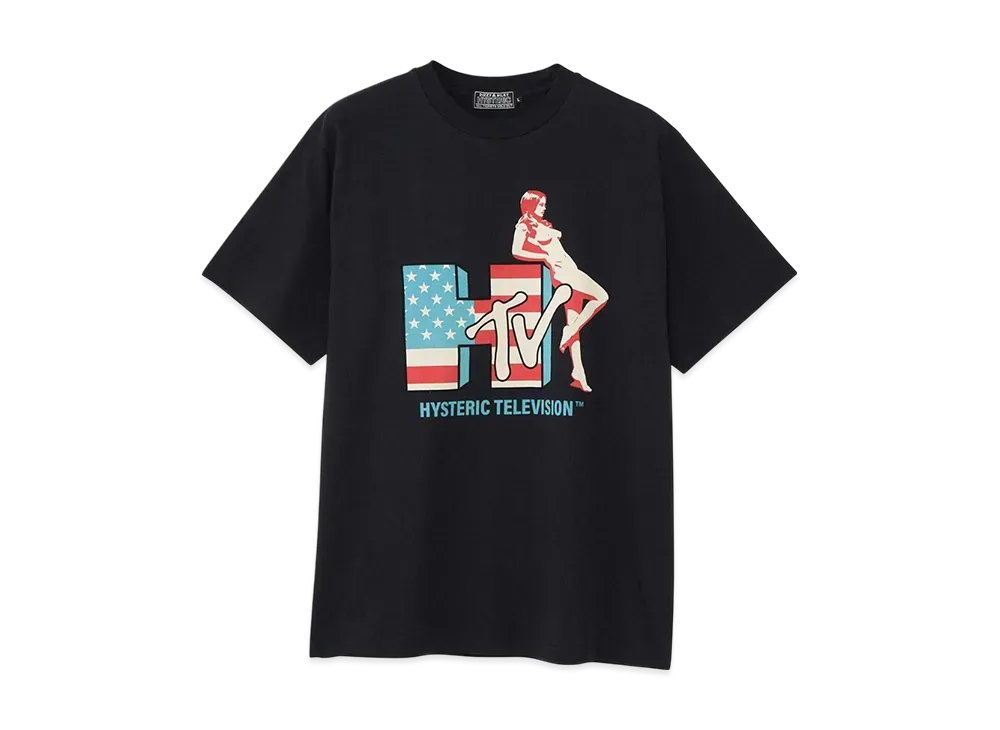 HYSTERIC GLAMOUR Hysteric Television T-Shirt "Black"