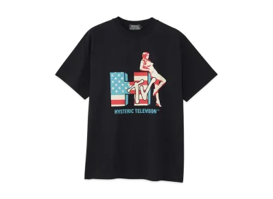 HYSTERIC GLAMOUR Hysteric Television T-Shirt "Black"